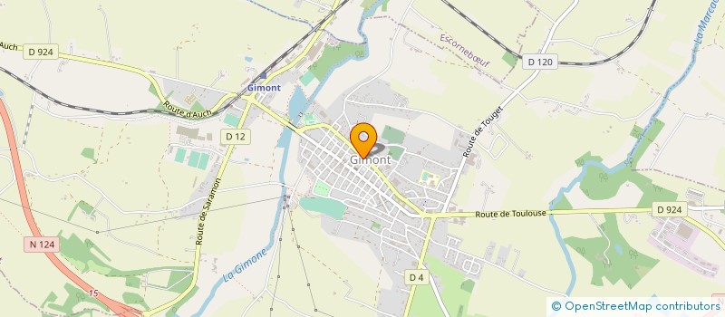 localisation de l'entreprise MADAME CATHERINE RIVIERE  GIMONT