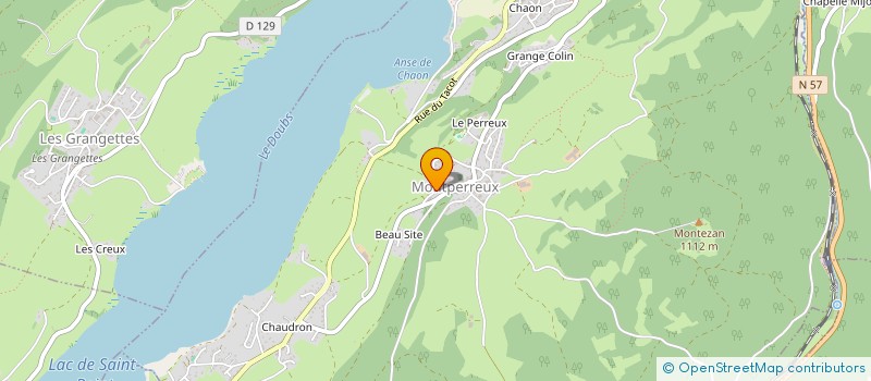 localisation de l'entreprise MADAME CATHERINE ROBBE  MONTPERREUX