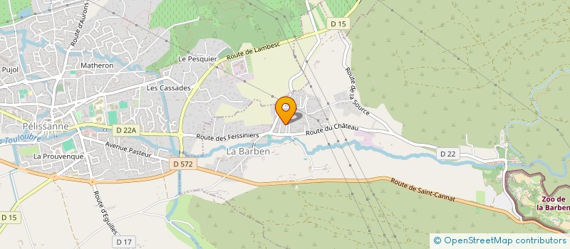 localisation de l'entreprise MADAME CATHERINE ROBERT  LA BARBEN