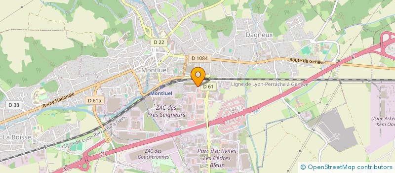 localisation de l'entreprise MADAME CATHERINE ROBERT à DAGNEUX