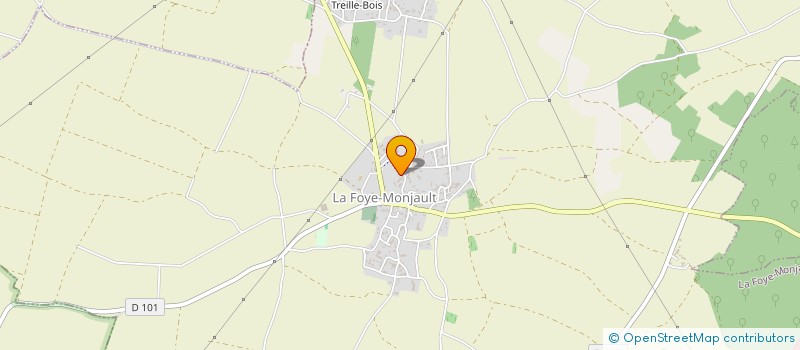 localisation de l'entreprise MADAME CATHERINE ROBIN  LA FOYE-MONJAULT