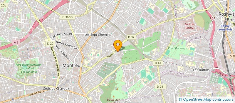 localisation de l'entreprise MADAME CATHERINE ROBINET à MONTREUIL