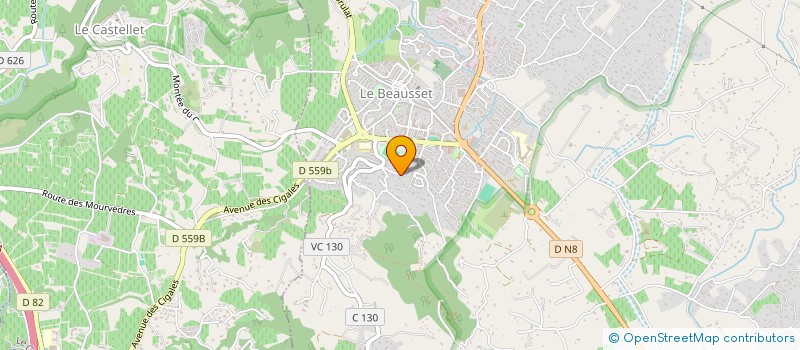 localisation de l'entreprise MADAME CATHERINE ROCHE  LE BEAUSSET