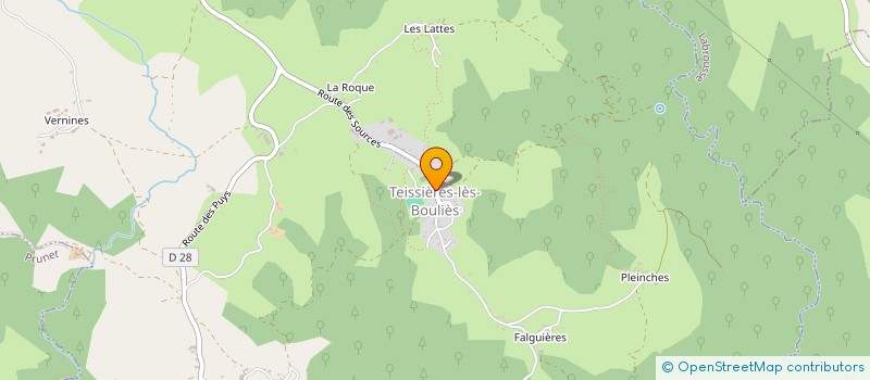 localisation de l'entreprise MADAME CATHERINE RODES à TEISSIERES-LES-BOULIES