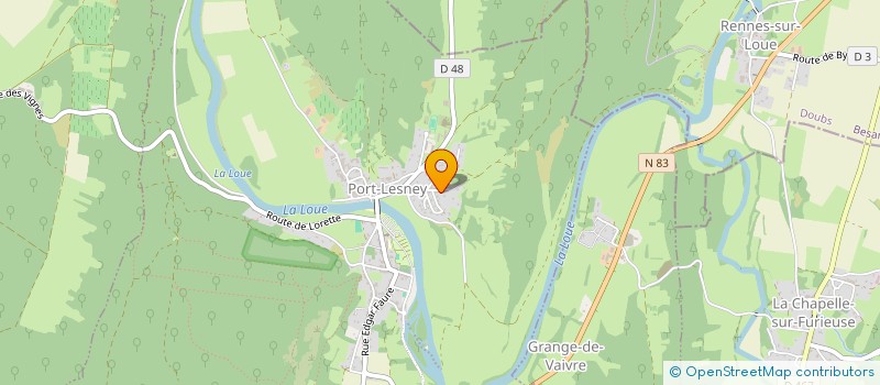 localisation de l'entreprise MADAME CATHERINE RODRIGUEZ  PORT-LESNEY