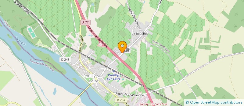 localisation de l'entreprise MADAME CATHERINE ROLAND à POUILLY-SUR-LOIRE