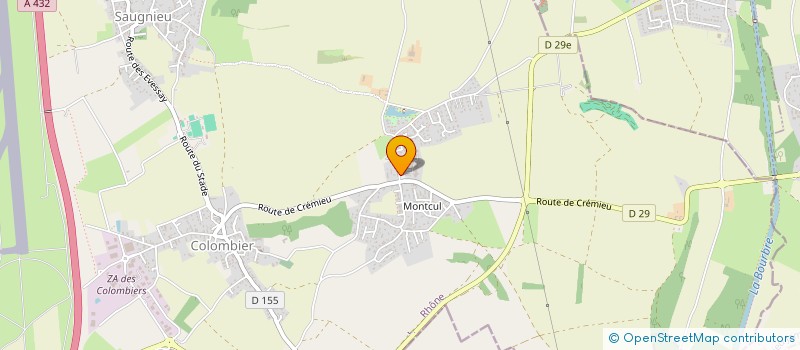 localisation de l'entreprise MADAME CATHERINE ROMAND  COLOMBIER-SAUGNIEU