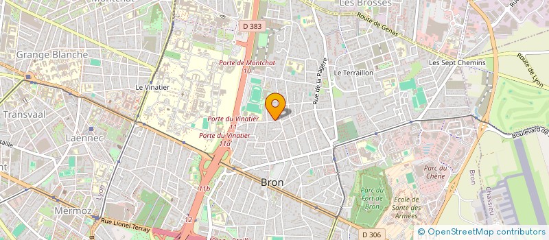 localisation de l'entreprise MADAME CATHERINE ROMANET  BRON