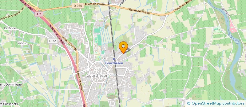 localisation de l'entreprise MADAME CATHERINE ROQUE  COURTHEZON