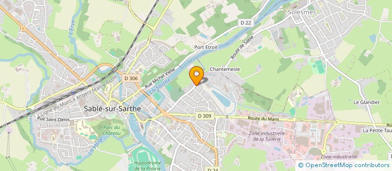 localisation de l'entreprise MADAME CATHERINE ROQUIER  SABLE-SUR-SARTHE