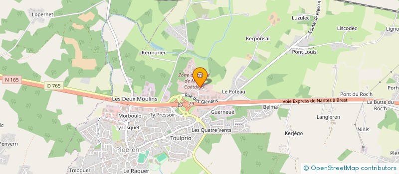 localisation de l'entreprise MADAME CATHERINE ROUAULT  PLOEREN