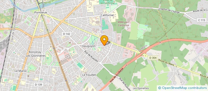 localisation de l'entreprise MADAME CATHERINE ROUSSEAU à LE MANS