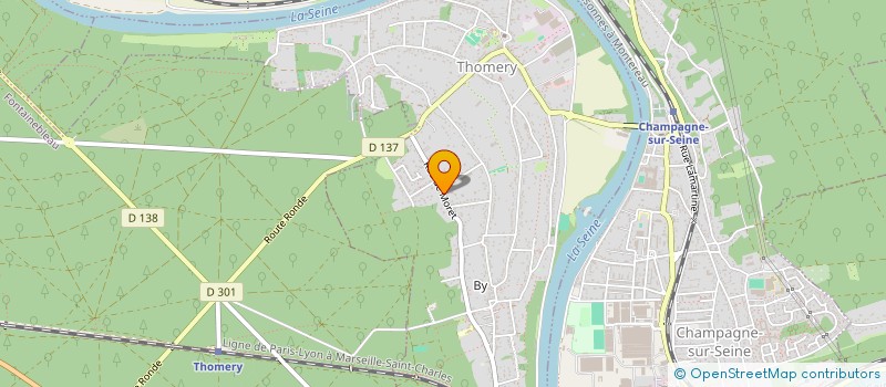 localisation de l'entreprise MADAME CATHERINE ROUSSEAU  THOMERY