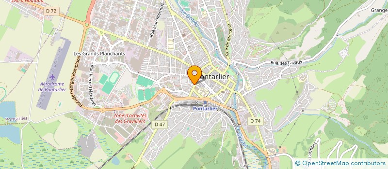 localisation de l'entreprise MADAME CATHERINE ROUSSELOT  PONTARLIER