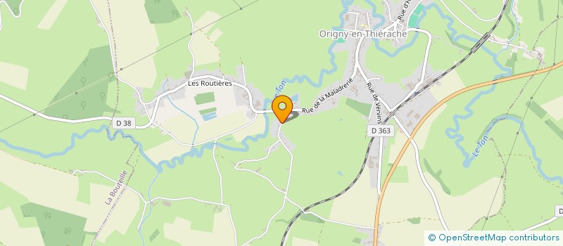 localisation de l'entreprise MADAME CATHERINE ROUX  ORIGNY EN THIERACHE