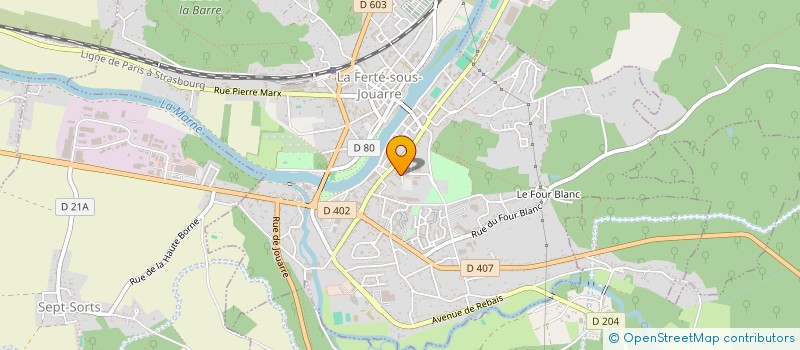 localisation de l'entreprise MADAME CATHERINE ROUX  LA FERTE-SOUS-JOUARRE