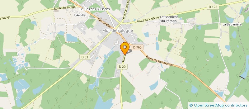 localisation de l'entreprise MADAME CATHERINE ROUXEL  MUR-DE-SOLOGNE