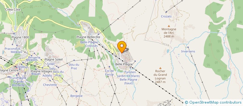 localisation de l'entreprise MADAME CATHERINE ROY  LA PLAGNE TARENTAISE