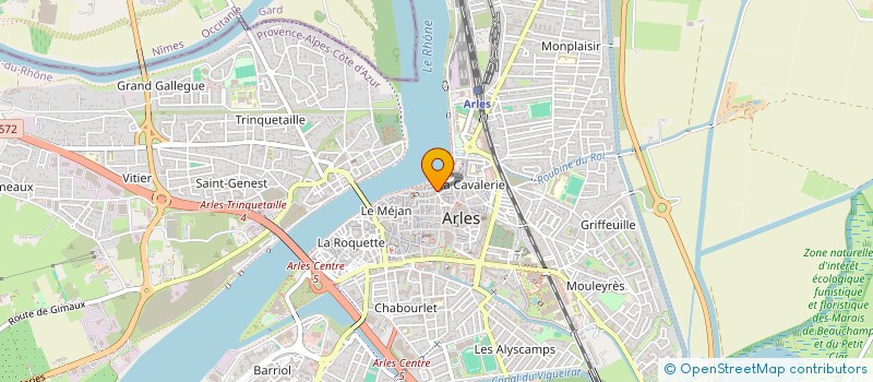 localisation de l'entreprise MADAME CATHERINE RUIZ  ARLES