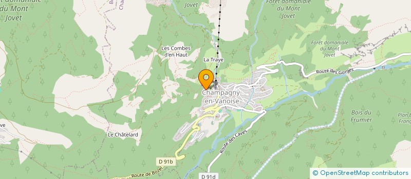 localisation de l'entreprise MADAME CATHERINE RUSSO  CHAMPAGNY-EN-VANOISE