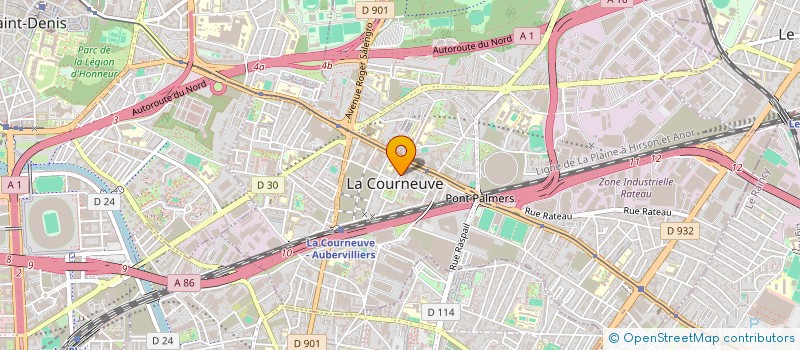 localisation de l'entreprise MADAME CATHERINE SABBAH à LA COURNEUVE