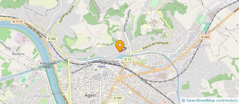 localisation de l'entreprise MADAME CATHERINE SAGNETTE  AGEN