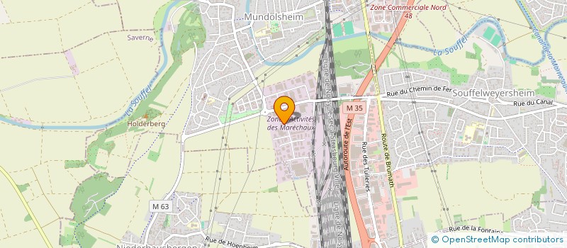 localisation de l'entreprise MADAME CATHERINE SAINT-GEORGES  MUNDOLSHEIM