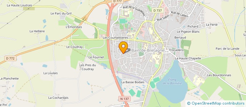 localisation de l'entreprise MADAME CATHERINE SAINT-LEGER  BAIN-DE-BRETAGNE