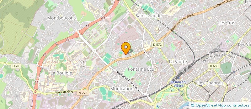 localisation de l'entreprise MADAME CATHERINE SANCHEZ à BESANCON