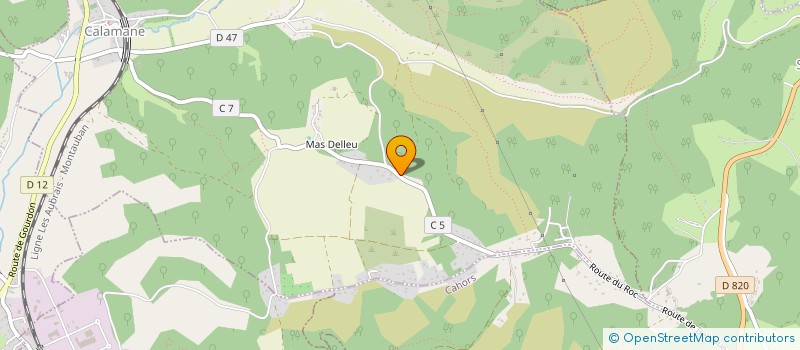 localisation de l'entreprise MADAME CATHERINE SANTONI  CALAMANE