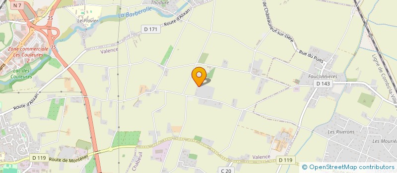 localisation de l'entreprise MADAME CATHERINE SARRAZIN  VALENCE