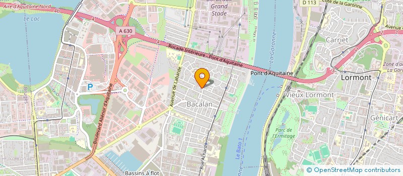 localisation de l'entreprise MADAME CATHERINE SAUBIEZ  BORDEAUX