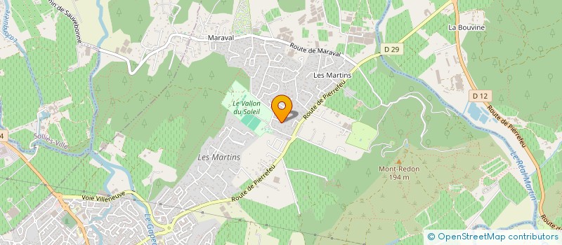 localisation de l'entreprise MADAME CATHERINE SAUDAN  LA CRAU