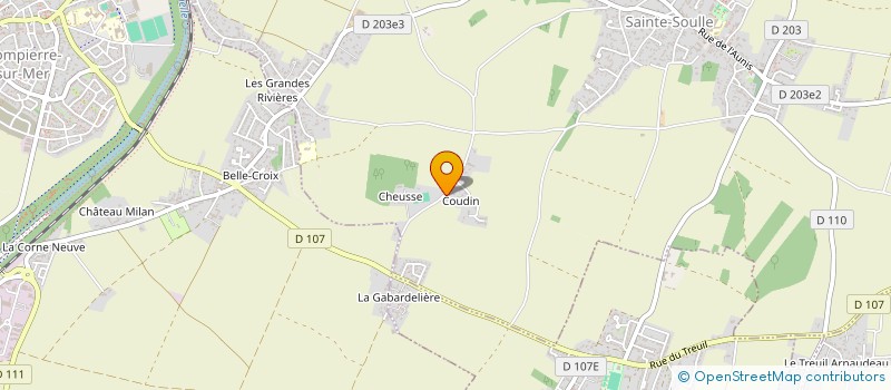 localisation de l'entreprise MADAME CATHERINE SAULNIER à SAINTE-SOULLE