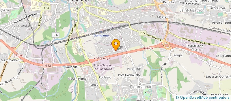 localisation de l'entreprise MADAME CATHERINE SAVIDAN  PLOUMAGOAR