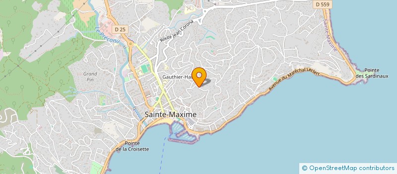localisation de l'entreprise MADAME CATHERINE SCHMITLIN à SAINTE-MAXIME