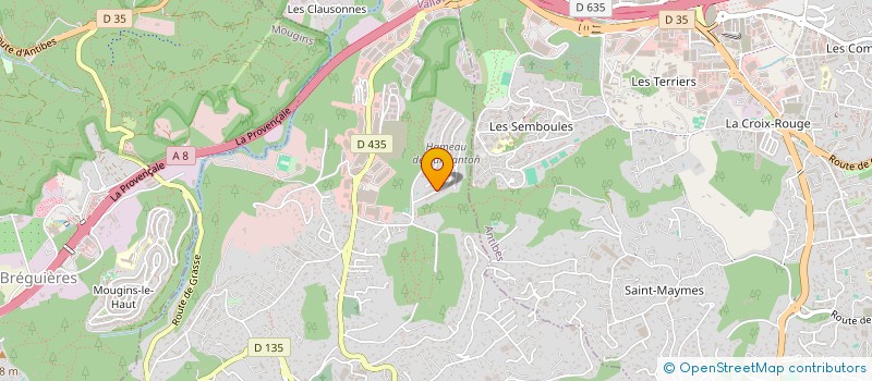 localisation de l'entreprise MADAME CATHERINE SCHMITT  VALLAURIS