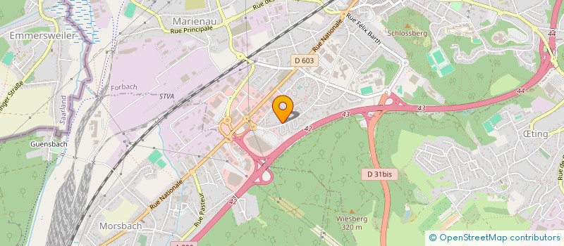 localisation de l'entreprise MADAME CATHERINE SCHMITT  FORBACH