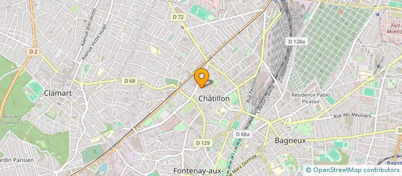 localisation de l'entreprise MADAME CATHERINE SCHTAKLEFF à CHATILLON