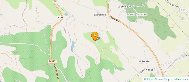 localisation de l'entreprise MADAME CATHERINE SCOTT  LIVERS-CAZELLES