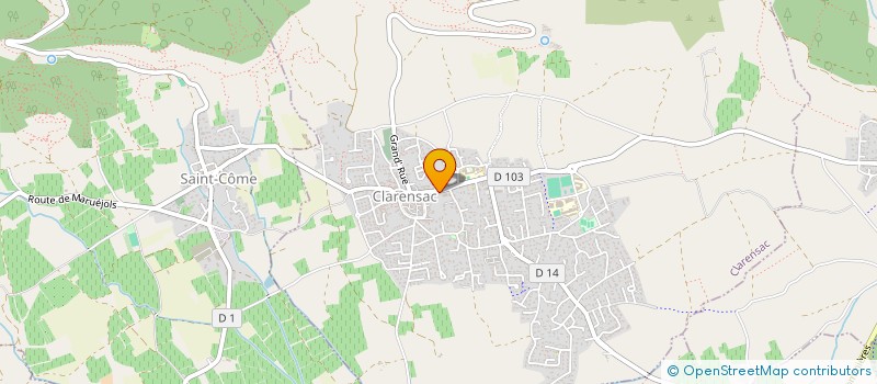 localisation de l'entreprise MADAME CATHERINE SEGURA  CLARENSAC