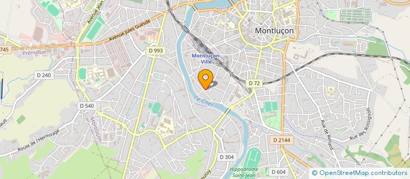 localisation de l'entreprise MADAME CATHERINE SENOTIER  MONTLUCON