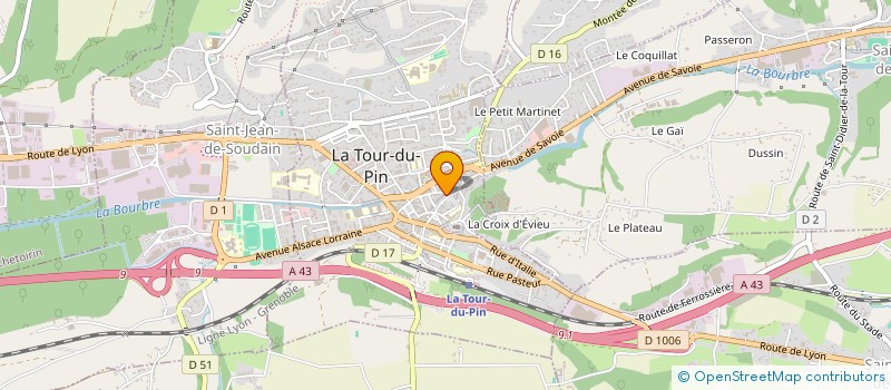 localisation de l'entreprise MADAME CATHERINE SERVAIS à LA TOUR-DU-PIN