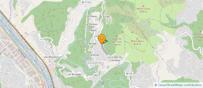 localisation de l'entreprise MADAME CATHERINE SICCARDI  CASTAGNIERS