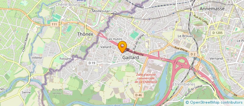 localisation de l'entreprise MADAME CATHERINE SIMULA à GAILLARD