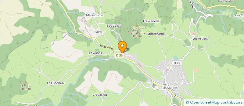 localisation de l'entreprise MADAME CATHERINE SOLVIGNON  LAUSSONNE