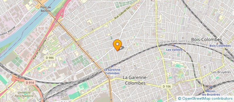 localisation de l'entreprise MADAME CATHERINE STEINBERG à COLOMBES