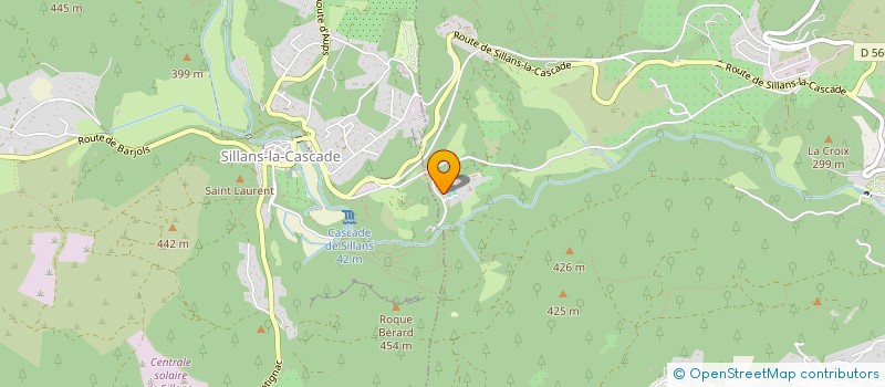 localisation de l'entreprise MADAME CATHERINE STELLER  SILLANS-LA-CASCADE