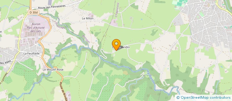 localisation de l'entreprise MADAME CATHERINE SUZANNE BOIDIN  CHAPONOST