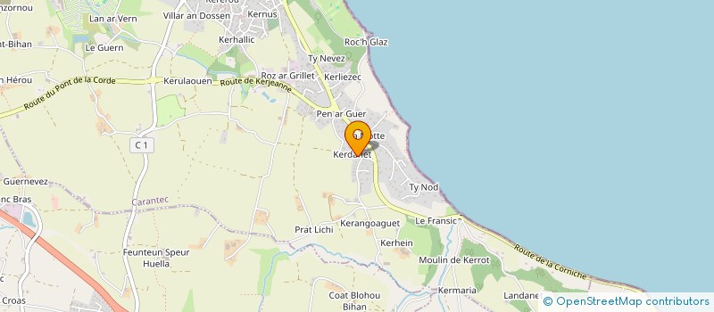 localisation de l'entreprise MADAME CATHERINE SUZANNE MICHIELINI  CARANTEC